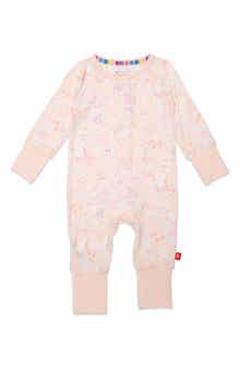 Magnetic Me Coral Floral Convertible Footie