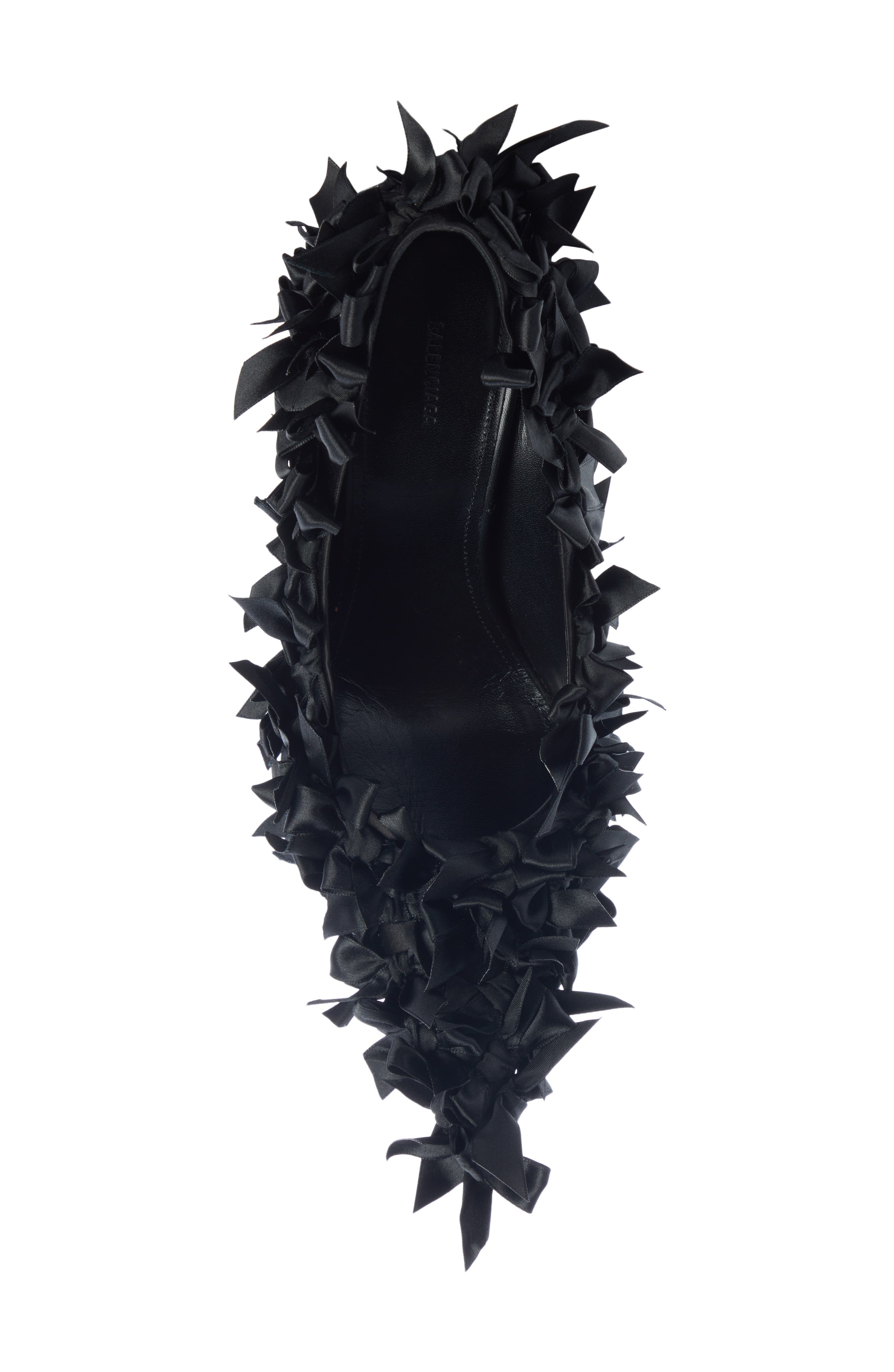 Balenciaga Mariera Bow Embellished Pointed Toe Pump, Alternate, color, 