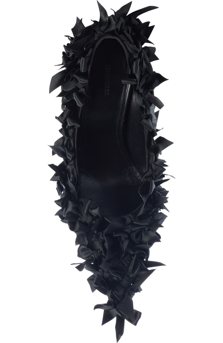 Balenciaga Mariera Bow Embellished Pointed Toe Pump, Alternate, color,