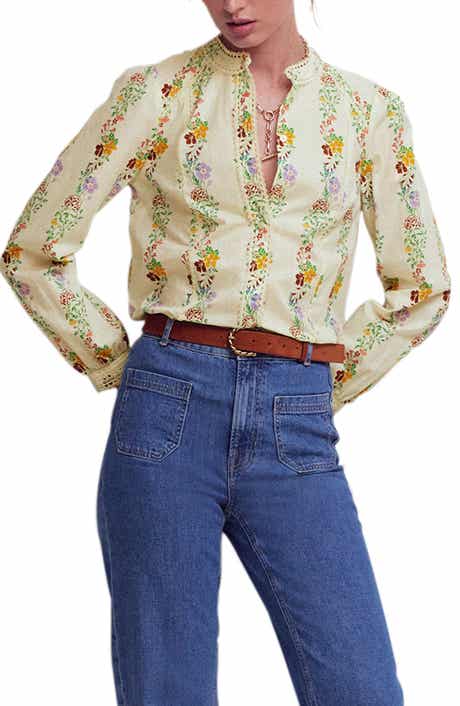 Rhea Lace Trim Woven Shirt