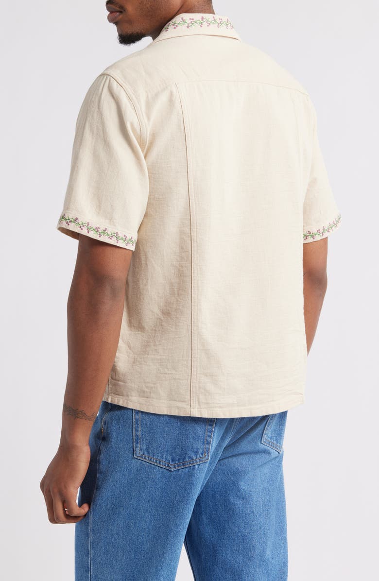 Corridor Embroidered Hopsack Camp Shirt, Alternate, color,