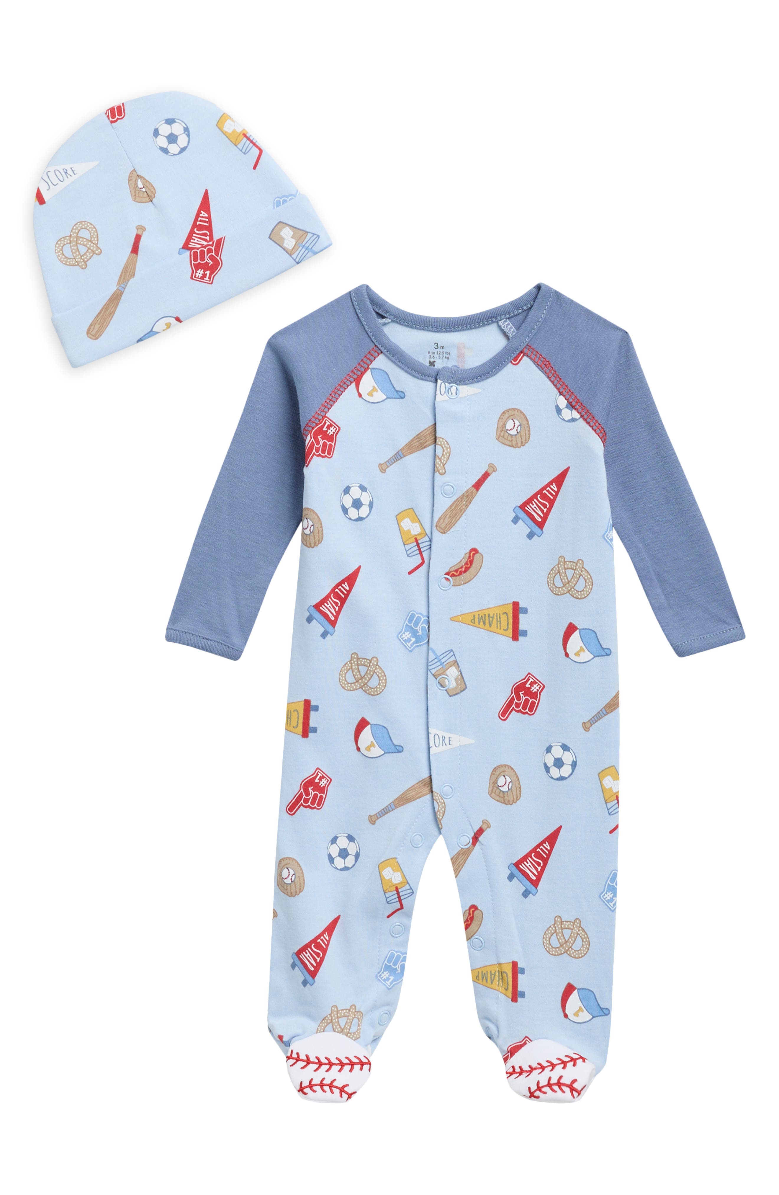 BABY STARTERS Baseball Footie & Cap Set
