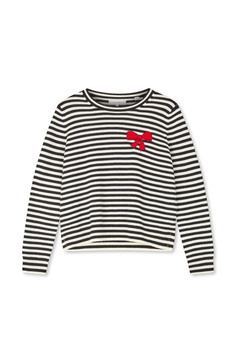 Chinti & Parker Wool-Cashmere Bow Breton Sweater, Alternate, color, 