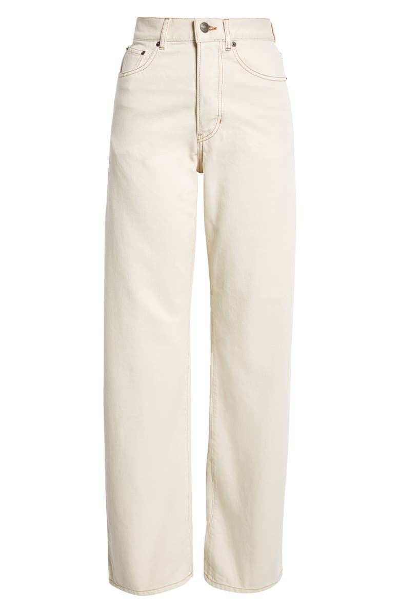 Dries Van Noten Peyton Floral Print Denim Wide Leg Jeans, Alternate, color, 