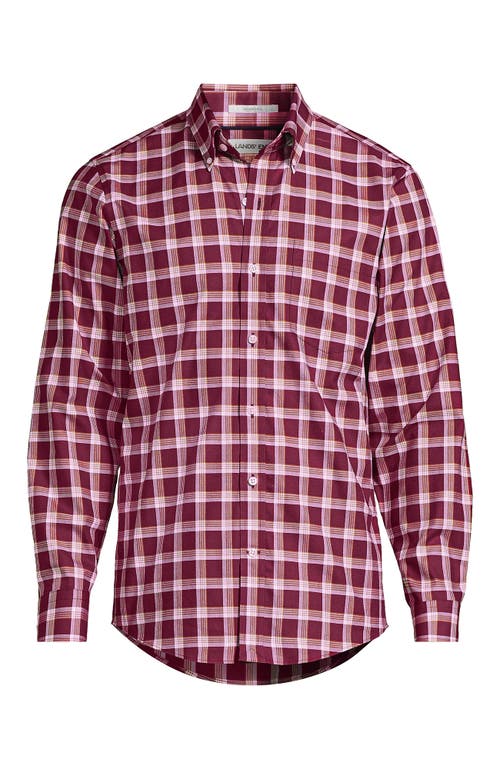 Lands' End Traditional Fit No Iron Twill Shirt In Multi