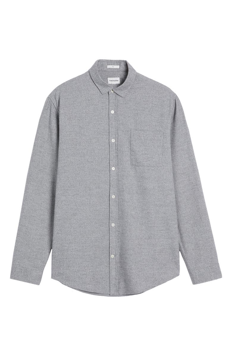 Frank And Oak Marled Button-Up Shirt, Alternate, color, 