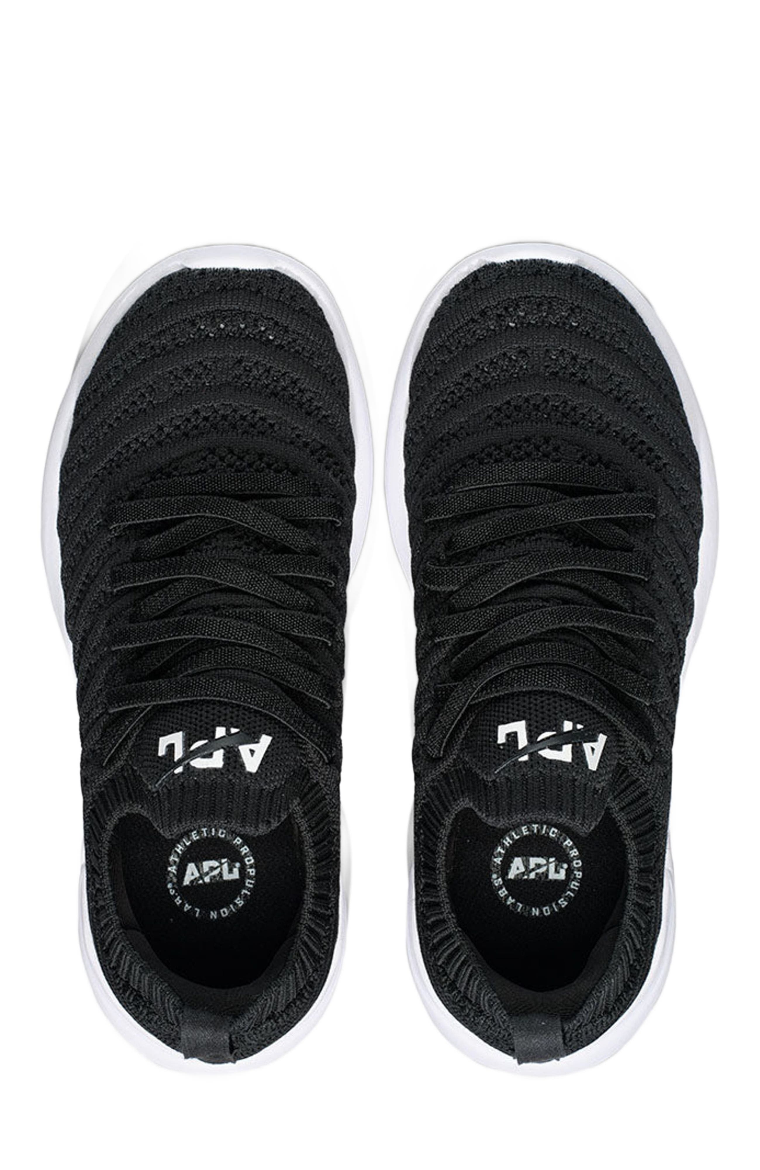 APL Youth's TechLoom Wave Sneakers, Alternate, color, Black / White