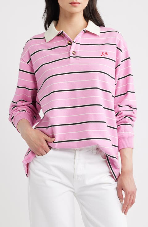 Remie Long Sleeve Striped Rugby Shirt