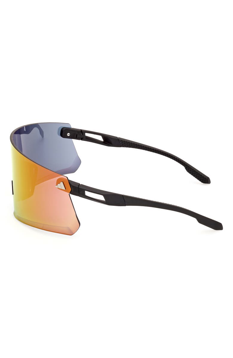 adidas 120mm Shield Sports Sunglasses, Alternate, color, Black / Mirror Violet