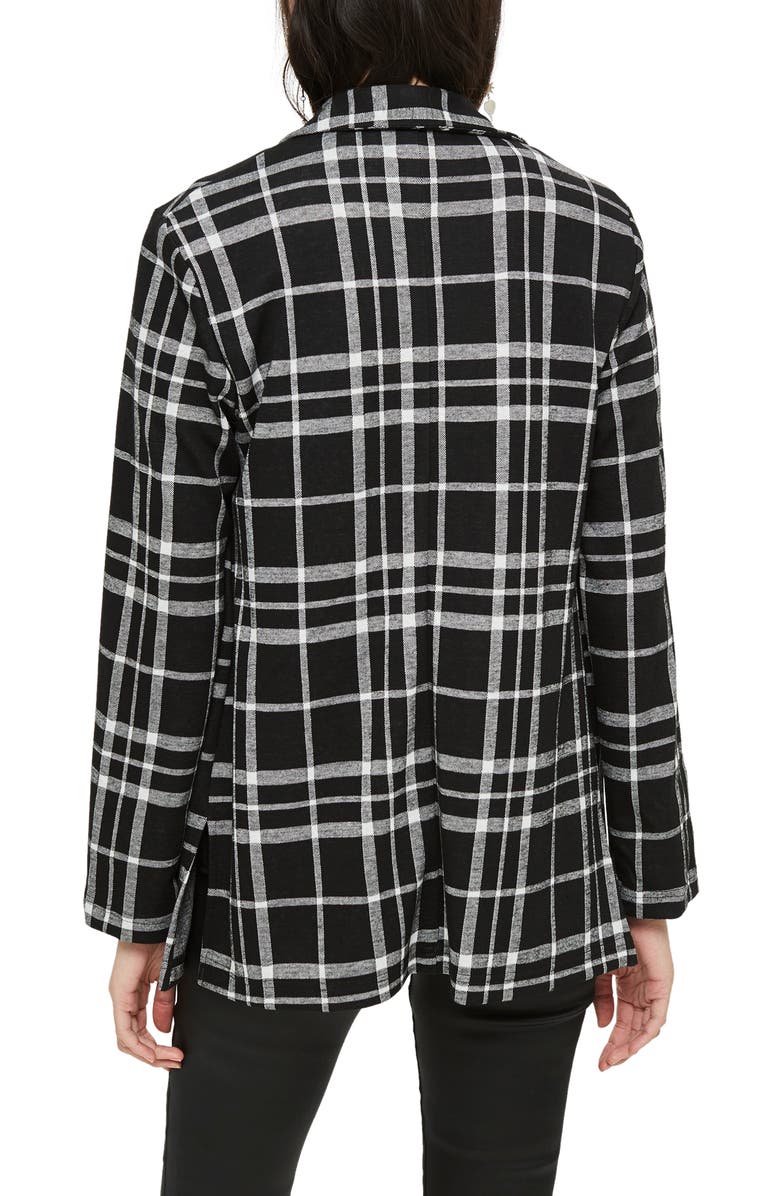 Topshop Double Breasted Check Jacket, Alternate, color, 