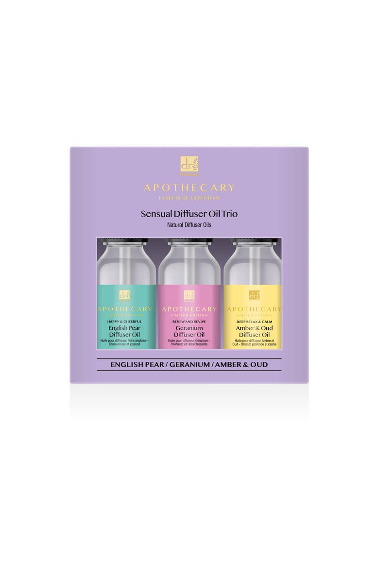 DR BOTANICALS Sensual Diffuser Oil Trio, Alternate, color, White
