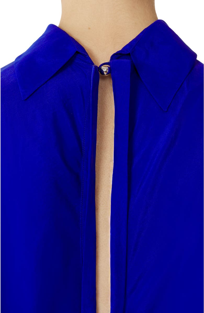 Lanvin Silk Loose-Fit Top, Alternate, color, Pale Blue