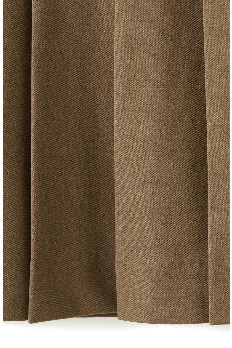 Brittany Pleated Miniskirt, Alternate, color, BROWN