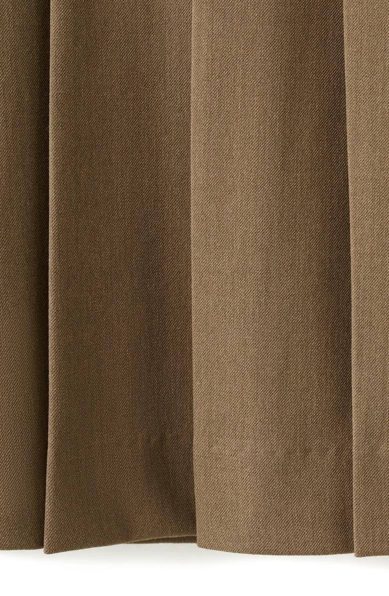 MANGO Brittany Pleated Miniskirt, Alternate, color, Brown