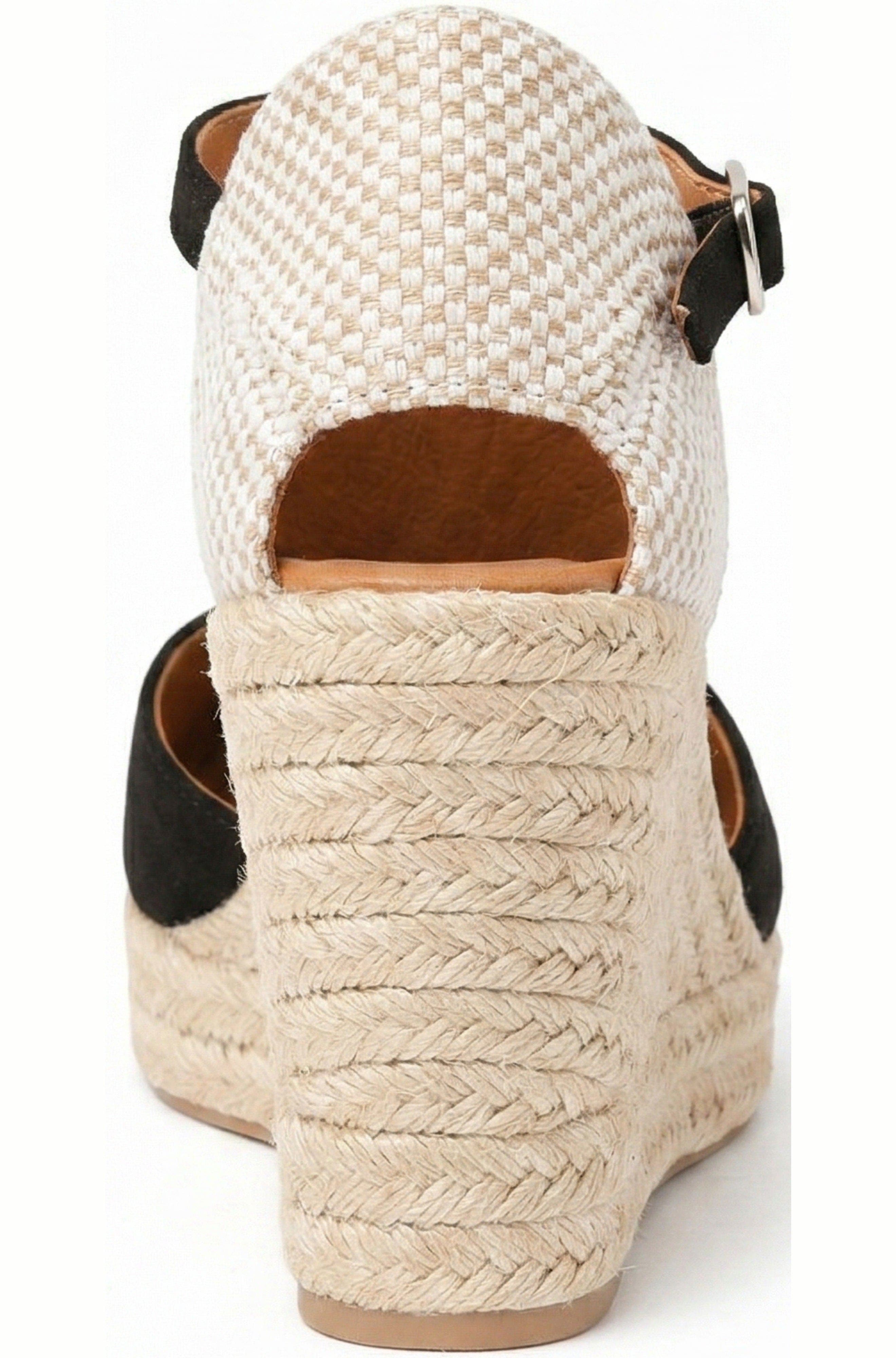 Menina Step Jimena High Strap Espadrille Sandal, Alternate, color, Black