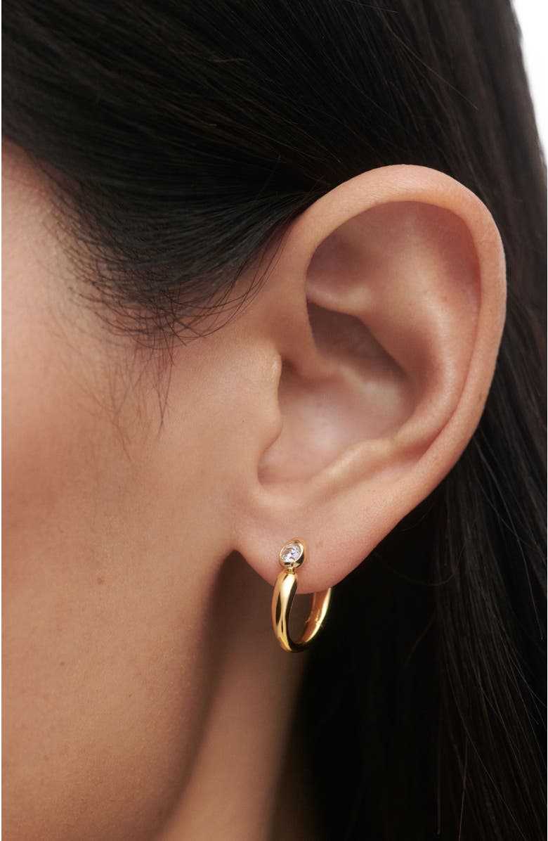 PDPAOLA Becca Hoops, Alternate, color, Gold