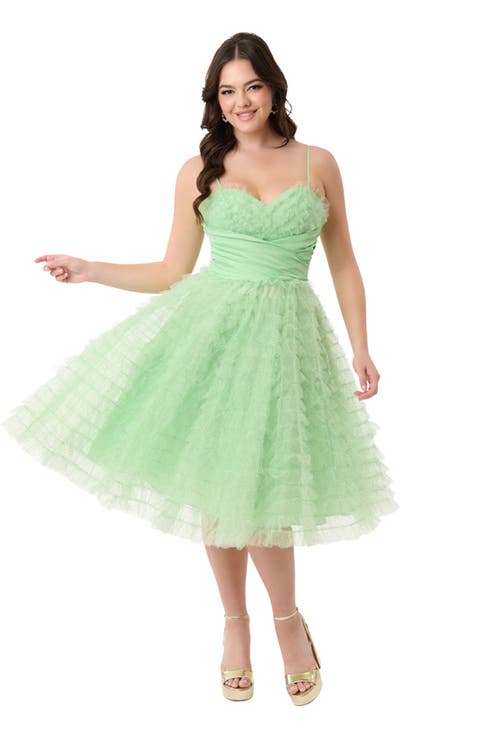 Tulle Sweetheart Cupcake Swing Dress