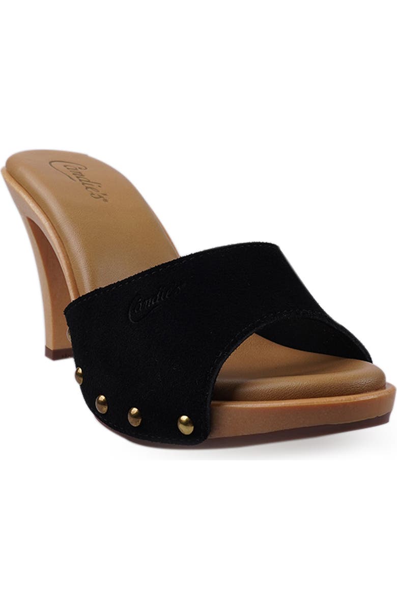 Candie's Emiliana Platform Sandal, Main, color, Black Suede