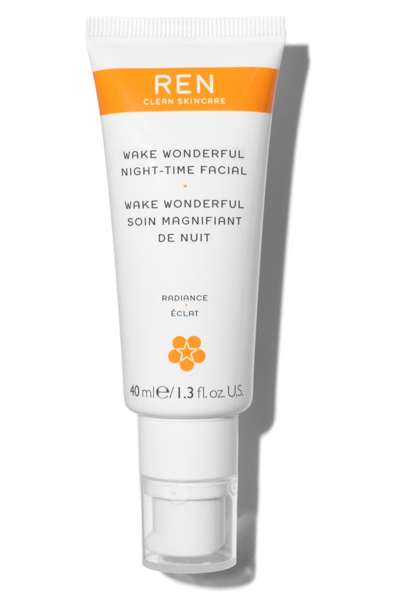 REN Clean Skincare Wake Wonderful Night-Time Facial Exfoliating Treatment, Main, color,