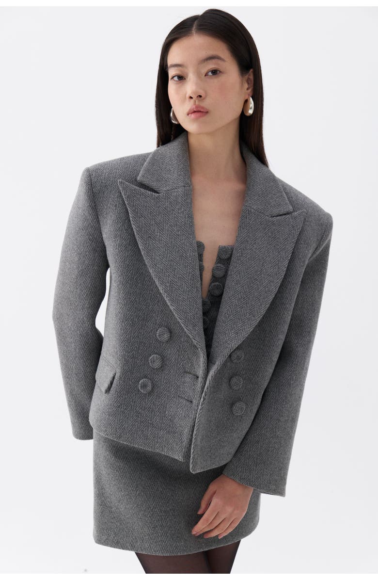 Nocturne Oversized Padded Shoulder Jacket, Main, color,