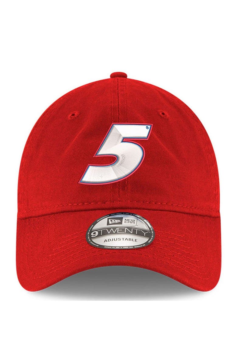 New Era Men's New Era Scarlet Kyle Larson Enzyme Washed 9TWENTY Adjustable Hat, Alternate, color, 