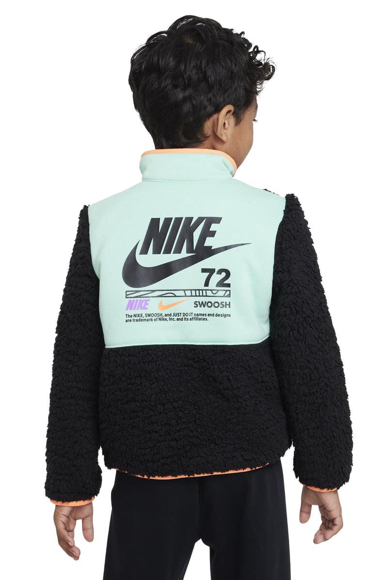 Nike Kids' Illuminate High Pile Fleece Half Zip Pullover, Alternate, color, 