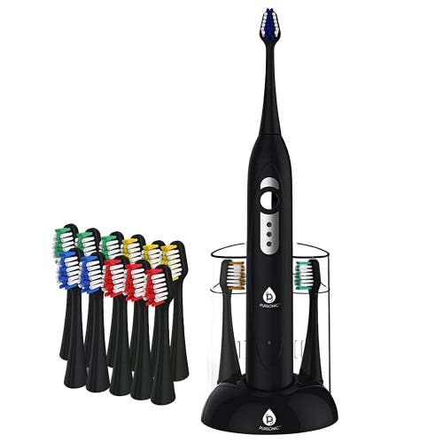 Pursonic Spm Sonic Movement Rechargeable Electric Toothbrush In Black