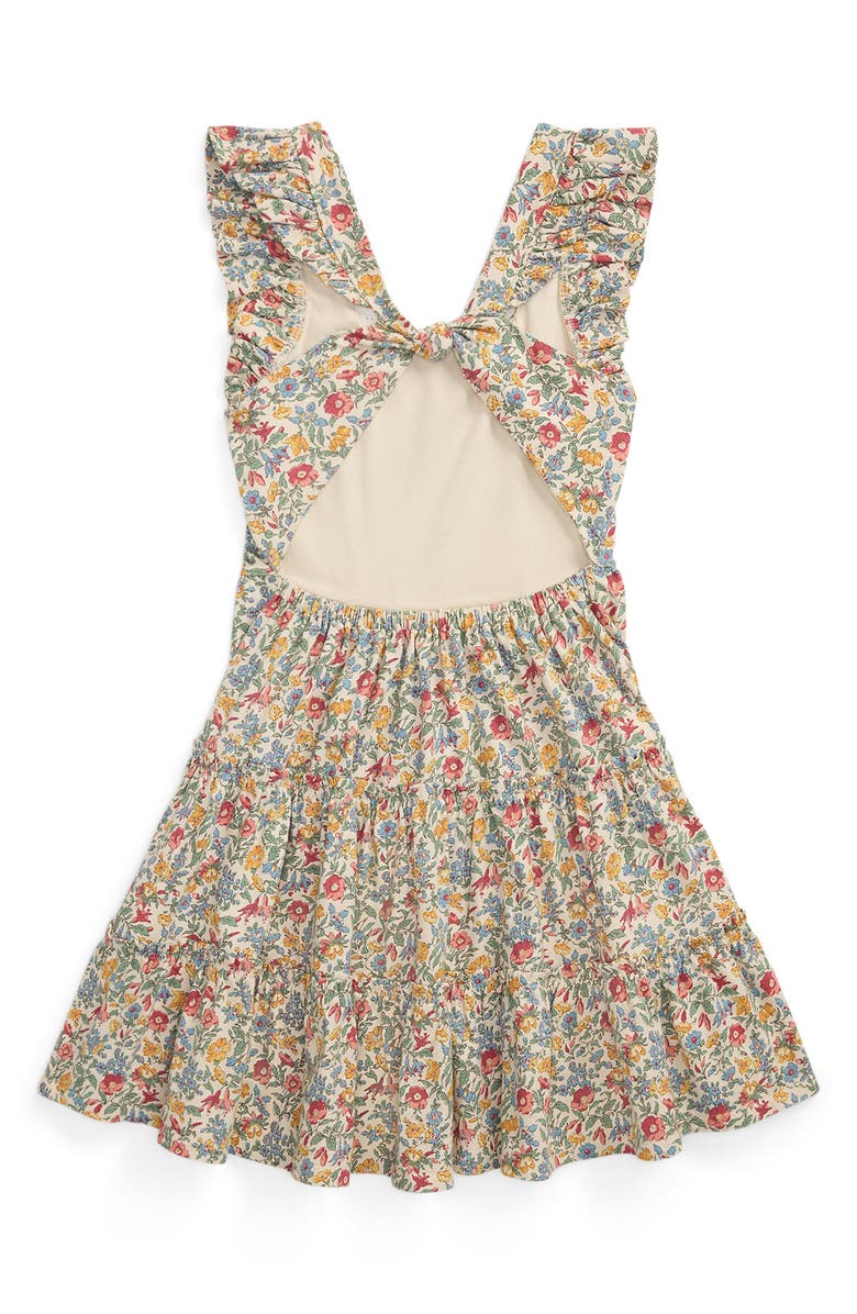 Polo Ralph Lauren Kids' Floral Knit Sundress, Alternate, color, Barberry Floral