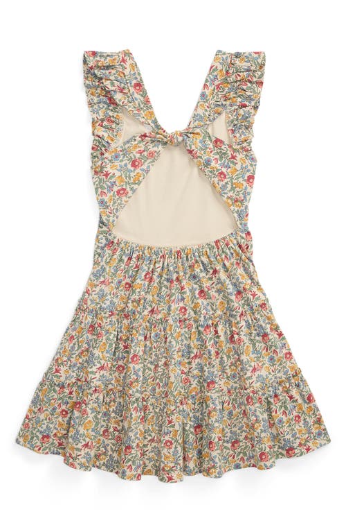 Polo Ralph Lauren Big Girls Floral Ruffled Dress