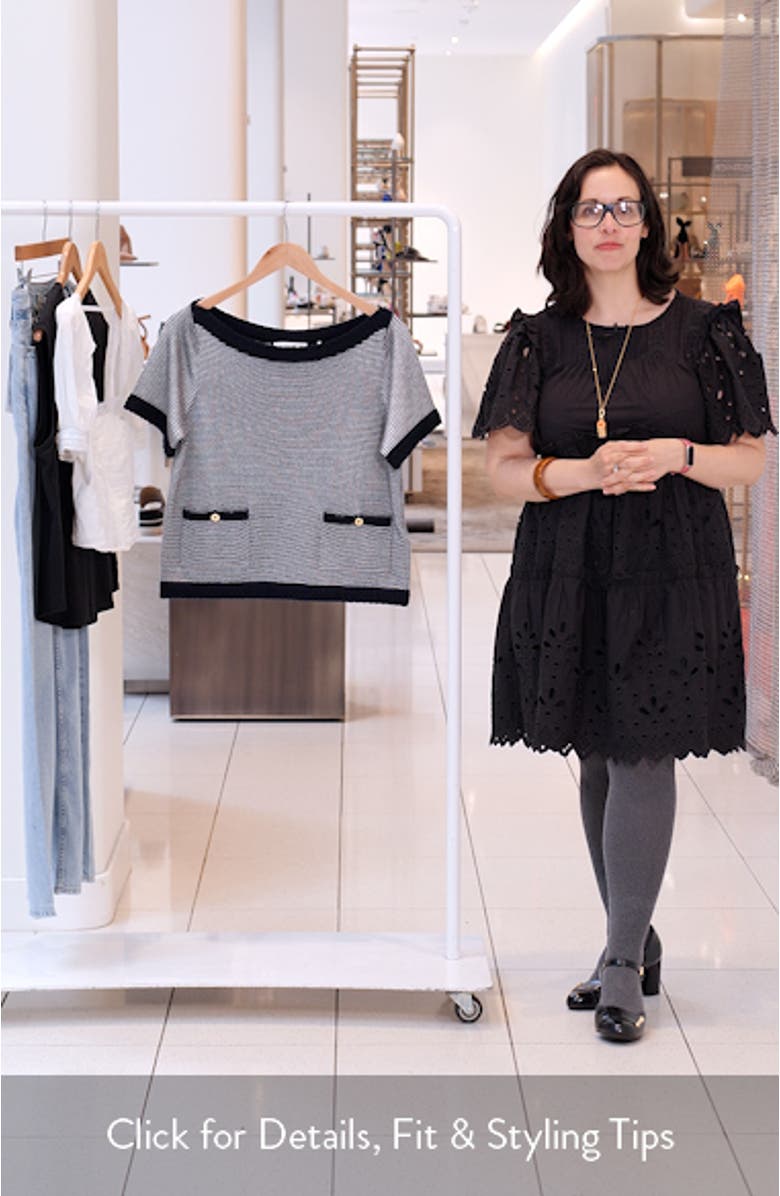 The Stripe Boat Neck Cashmere Sweater, sales video thumbnail