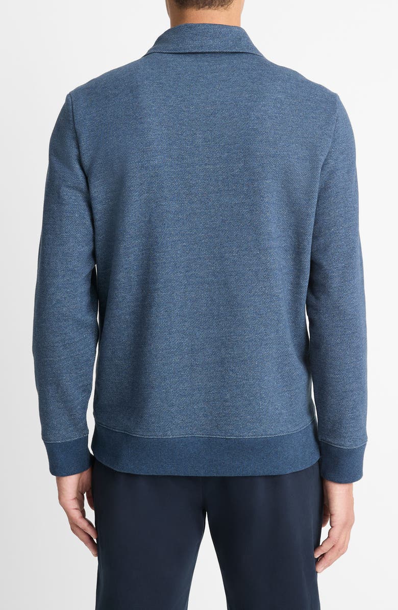 Vince Funnel Neck Quarter Zip Pullover, Alternate, color, Heather Sapphire