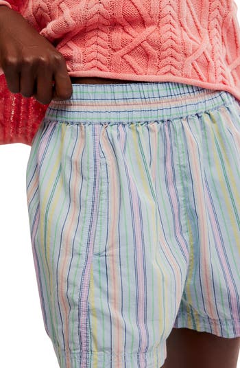 Get Free Stripe Cotton Pull-On Shorts