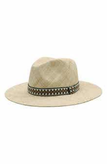 Bruno Magli Packable Straw Panama Hat