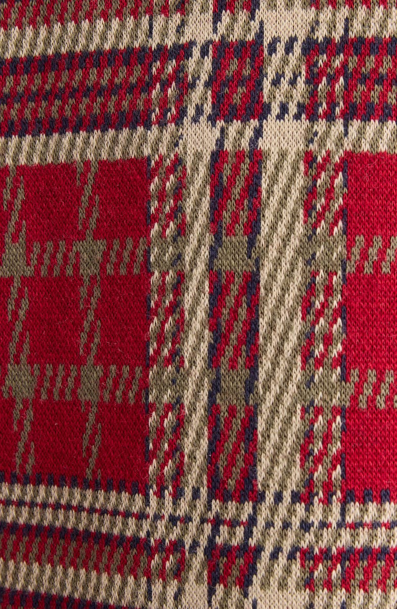 Isabel Marant Orelien Plaid Popover Shirt, Alternate, color, Deep Red