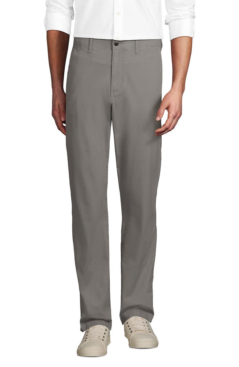Lands' End Knockabout Comfort Waist Classic Fit Chino Pant, Main, color, Wet Cement