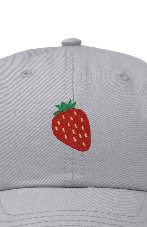 Dalix Strawberry Hat In Gray