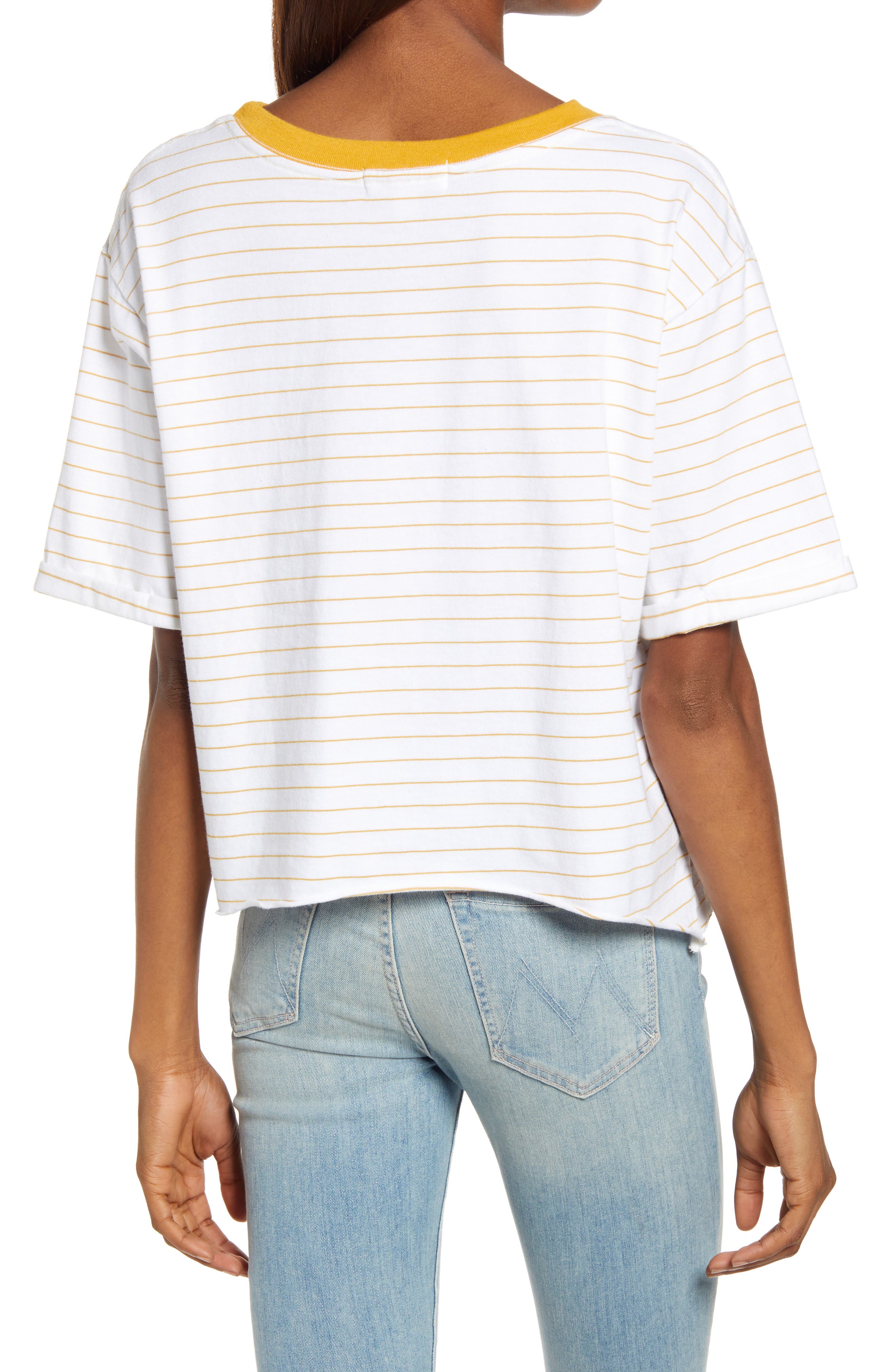Treasure & Bond Stripe Shark Bite T-Shirt (Women) | Nordstromrack