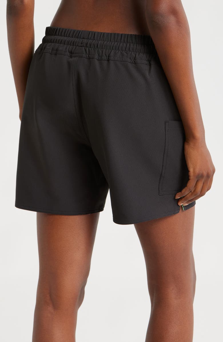 TomboyX 5-Inch Reversible Board Shorts, Alternate, color, Melting Rainbow