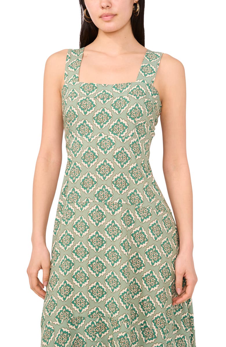 Vince Camuto Square Neck Maxi Dress, Alternate, color, Blue Aura