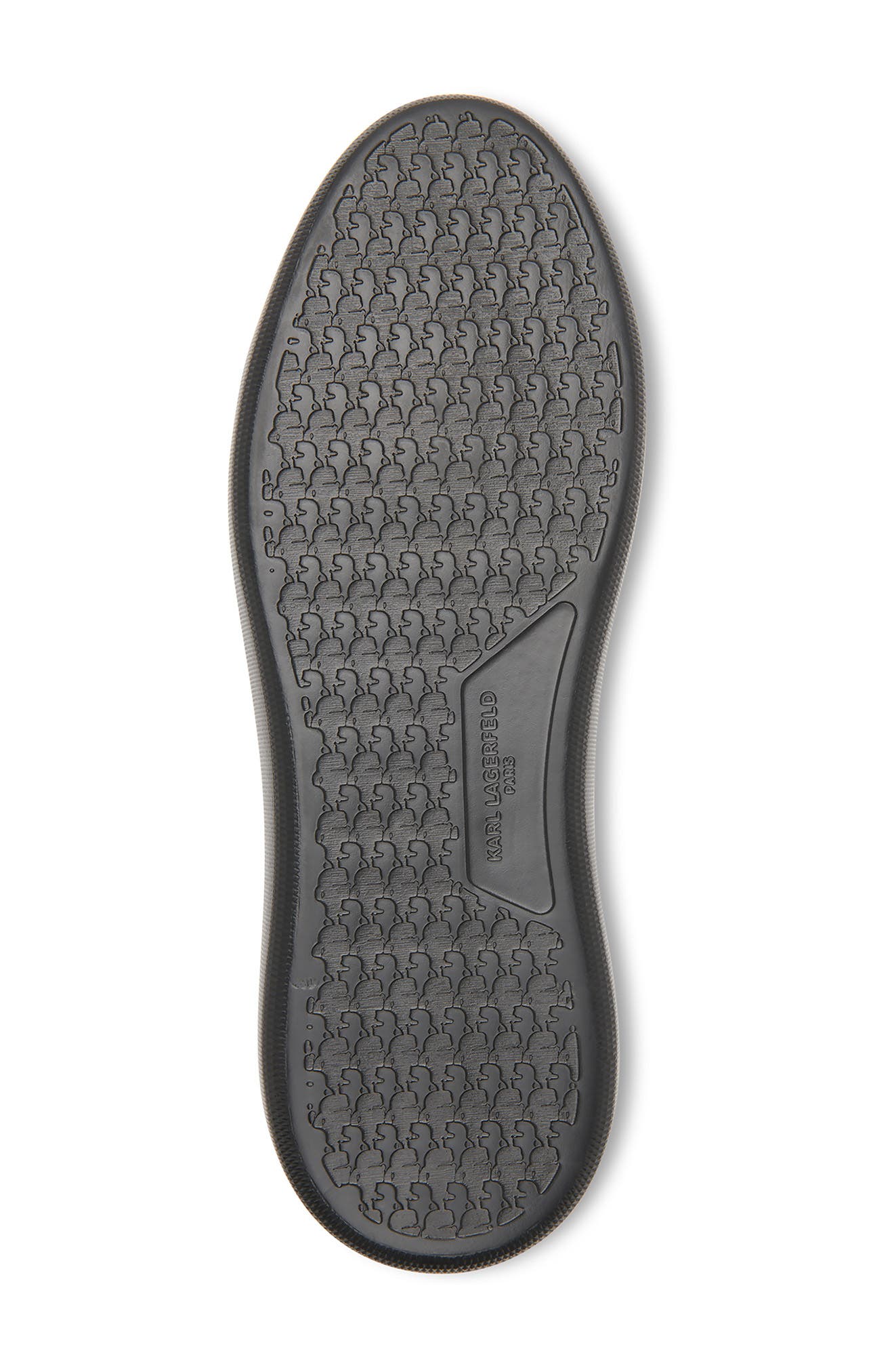 KARL LAGERFELD PARIS Suede Side Zip Bootie, Alternate, color, 