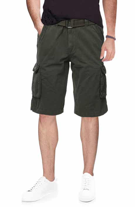 XRAY Belted Cotton Twill Cargo Shorts