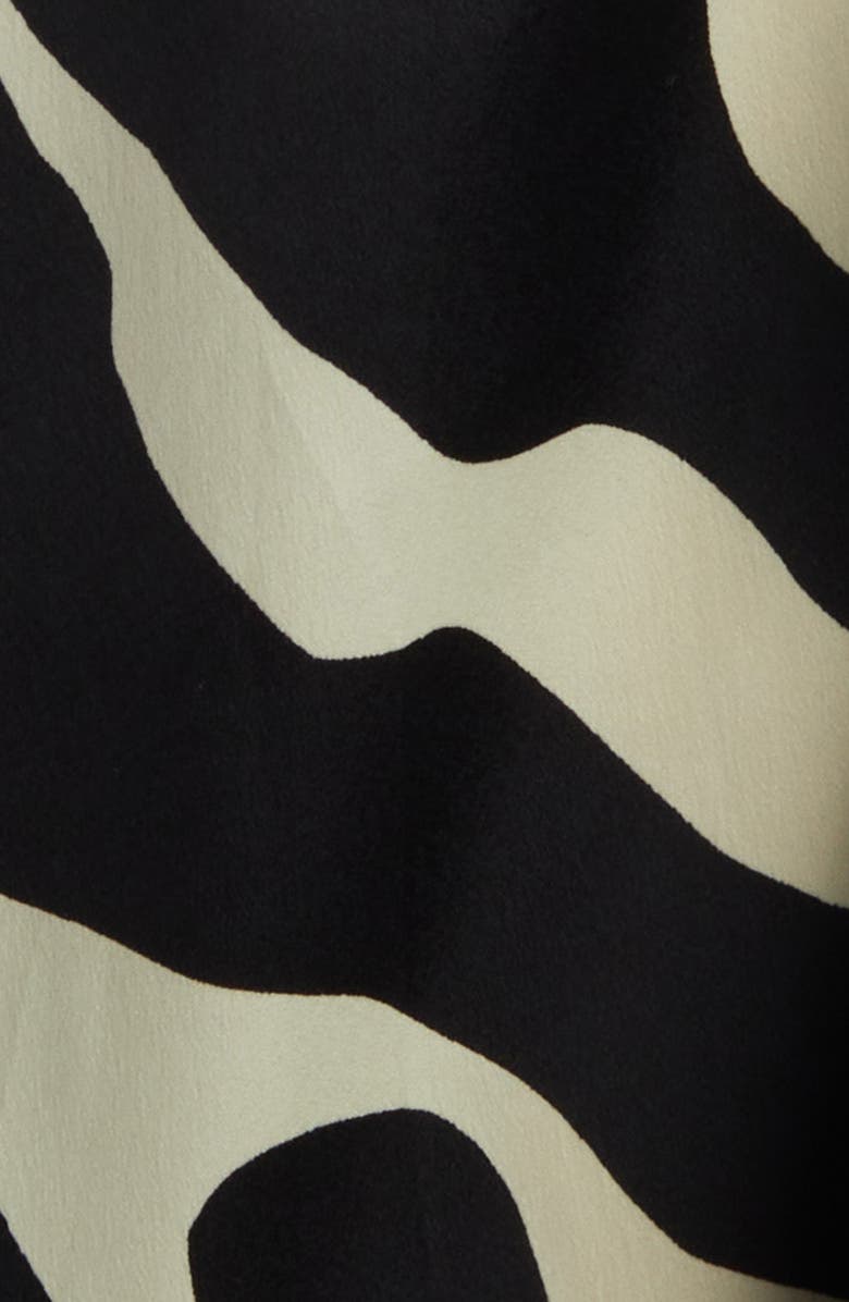 Topshop Ruched Side Long Sleeve Midi Shirtdress, Alternate, color,