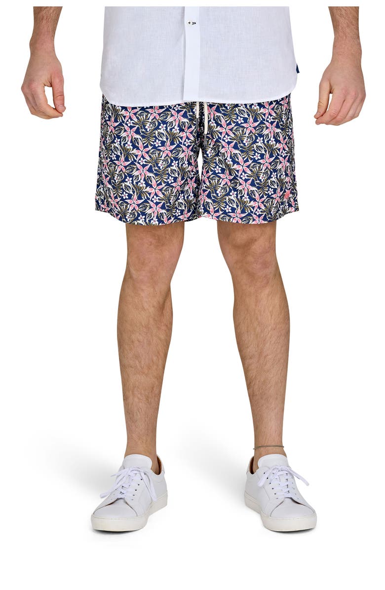 Raging Bull Hawaiian Swim Short, Main, color, Denim Blue