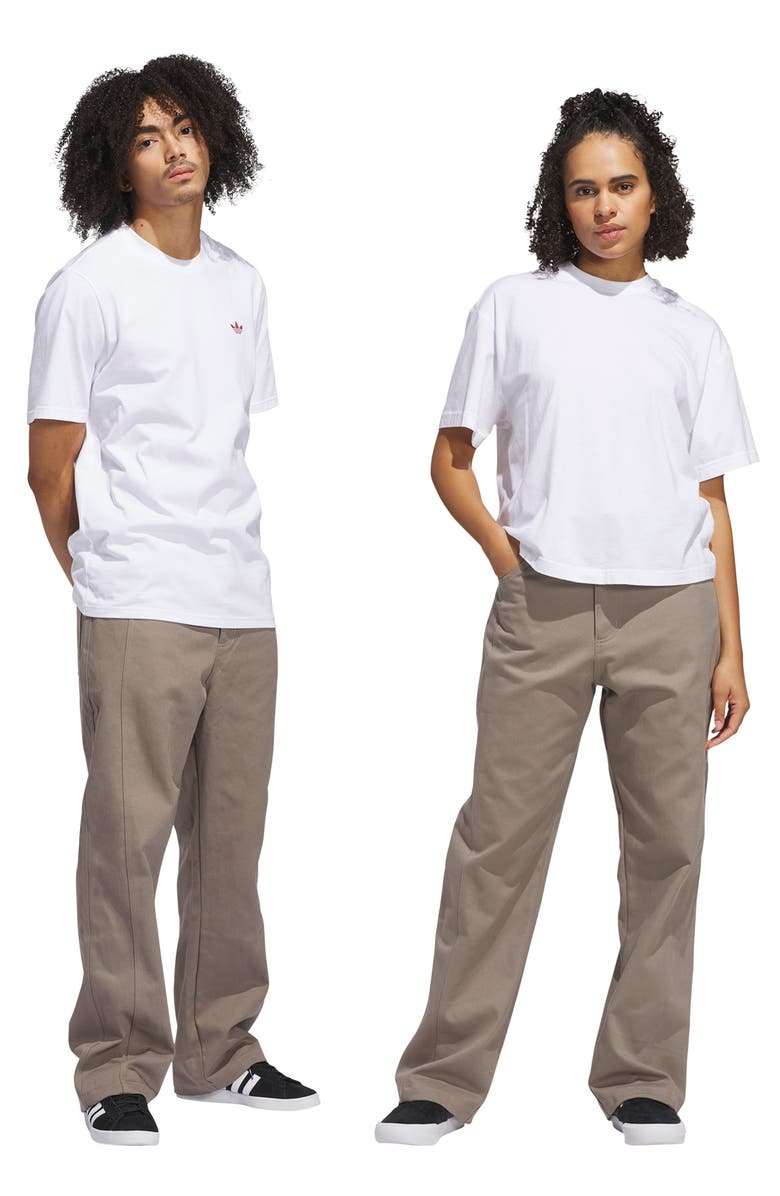 adidas Kader Cotton Twill Pants, Alternate, color, Putty Beige