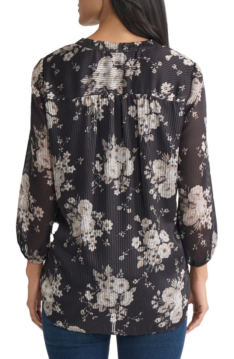 Jones New York Print Top, Alternate, color, Jones Black Multi