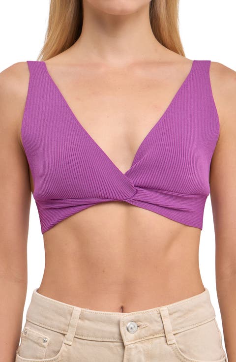 Twisted Ribbed Bralette Top