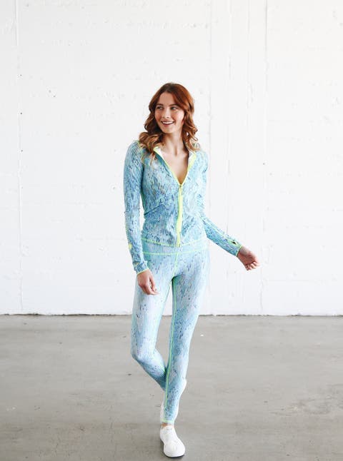 Women's Full Zip-Front Rash Guard Swim Top - UPF 50+