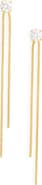 NORDSTROM RACK Cubic Zirconia Tassel Chain Drop Earrings