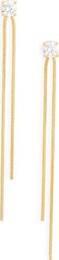 NORDSTROM RACK Cubic Zirconia Tassel Chain Drop Earrings