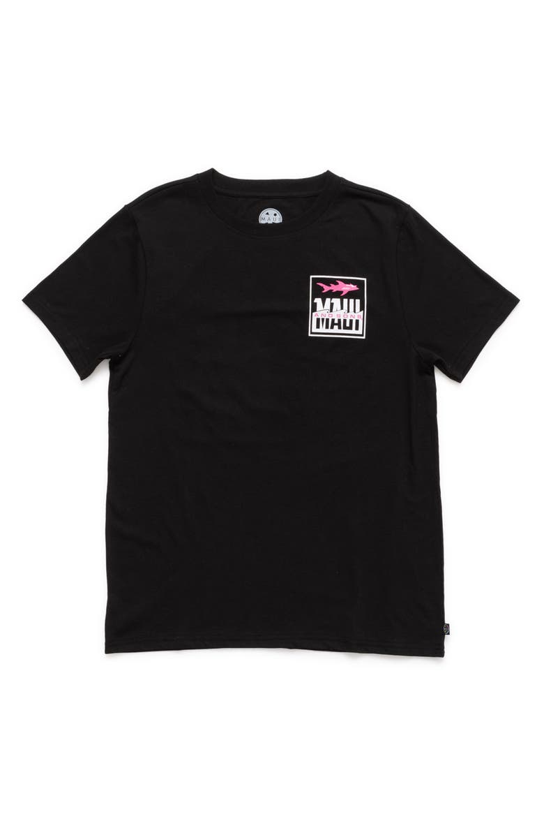 Maui & Sons Fish out of Water Graphic T-Shirt, Main, color, Black